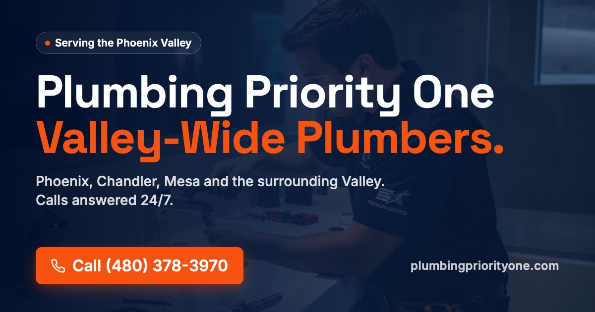 Plumber Priority One Of Phoenix